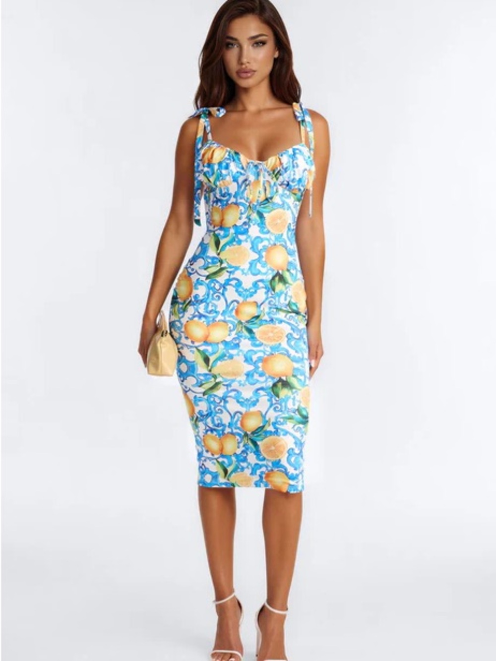 Ciao Bella Lemon Midi Dress